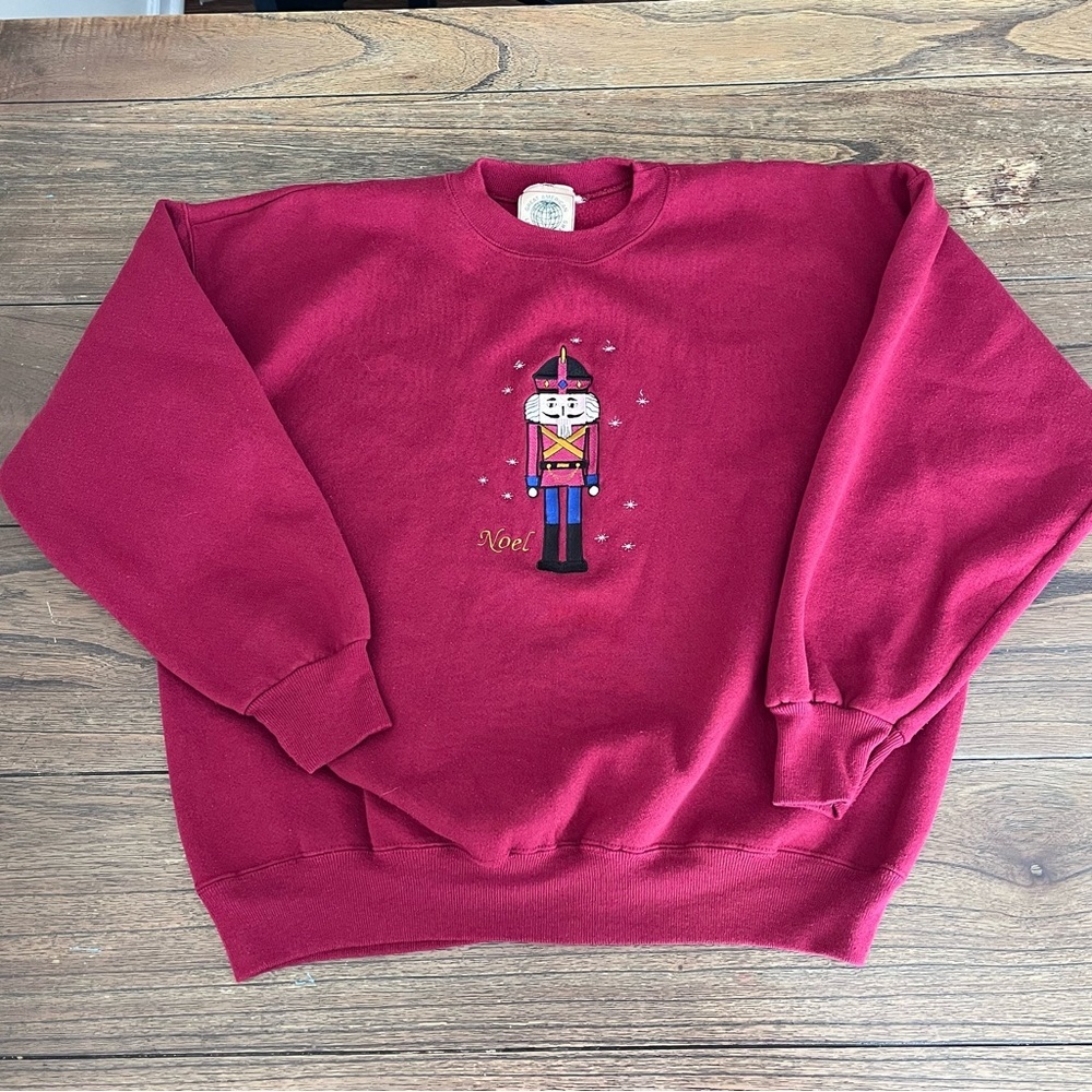 Vintage 90’s Great American Crewneck Noel Nutcracker Sweatshirt Womens XL